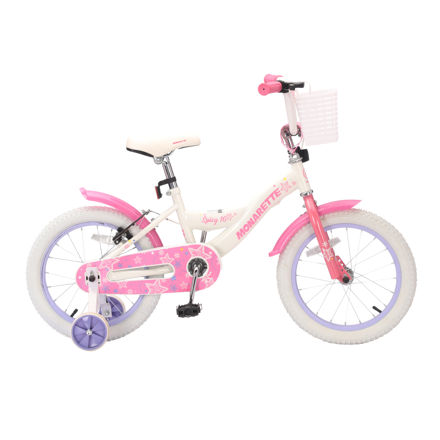 a1de47b8-spicy-16-blanco-bicicleta-monarette-1 Bicicleta Monarette Spyci Niña Aro 16" - Imagen 1